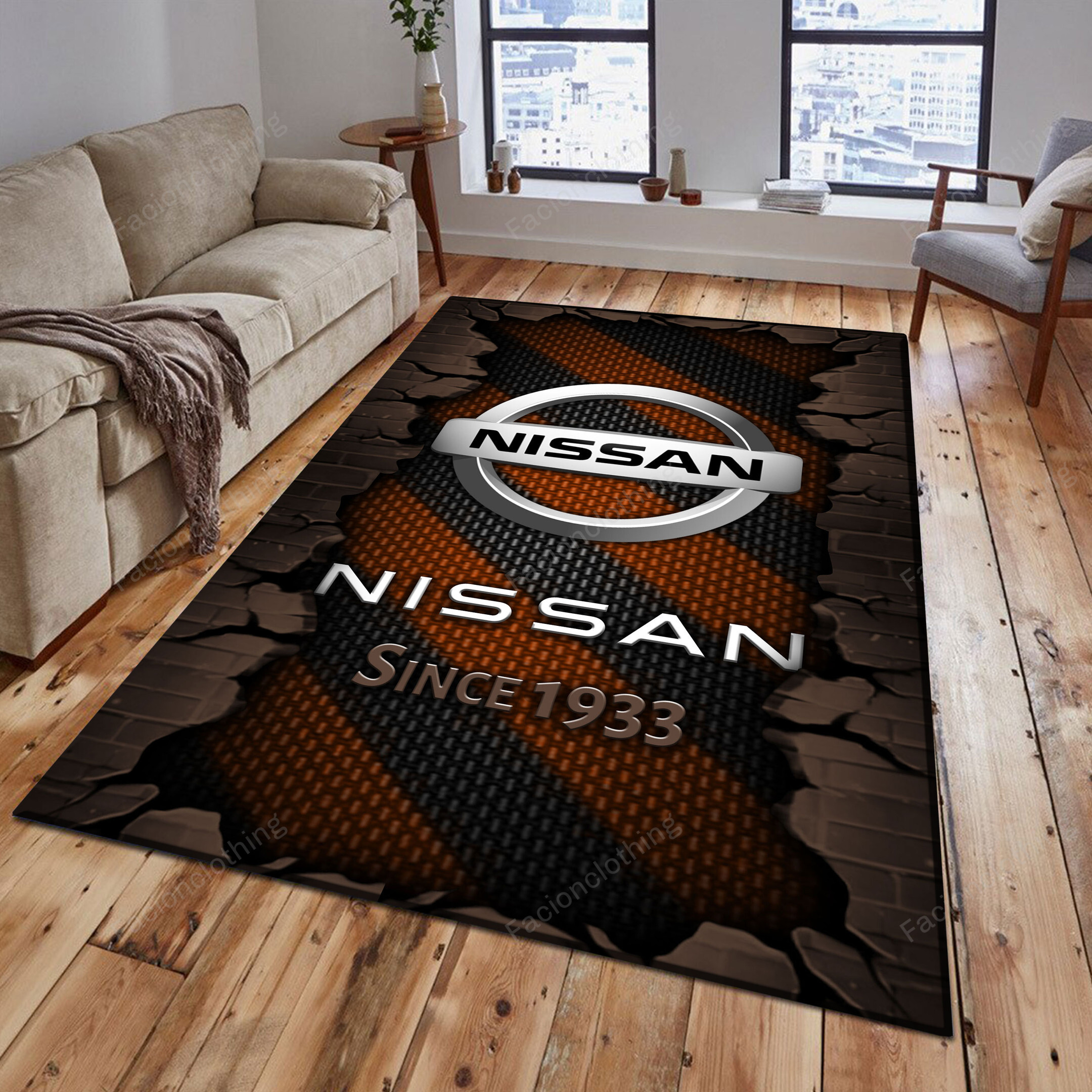 Sportswearmerch Nissan Car Personalized Rug For Fan