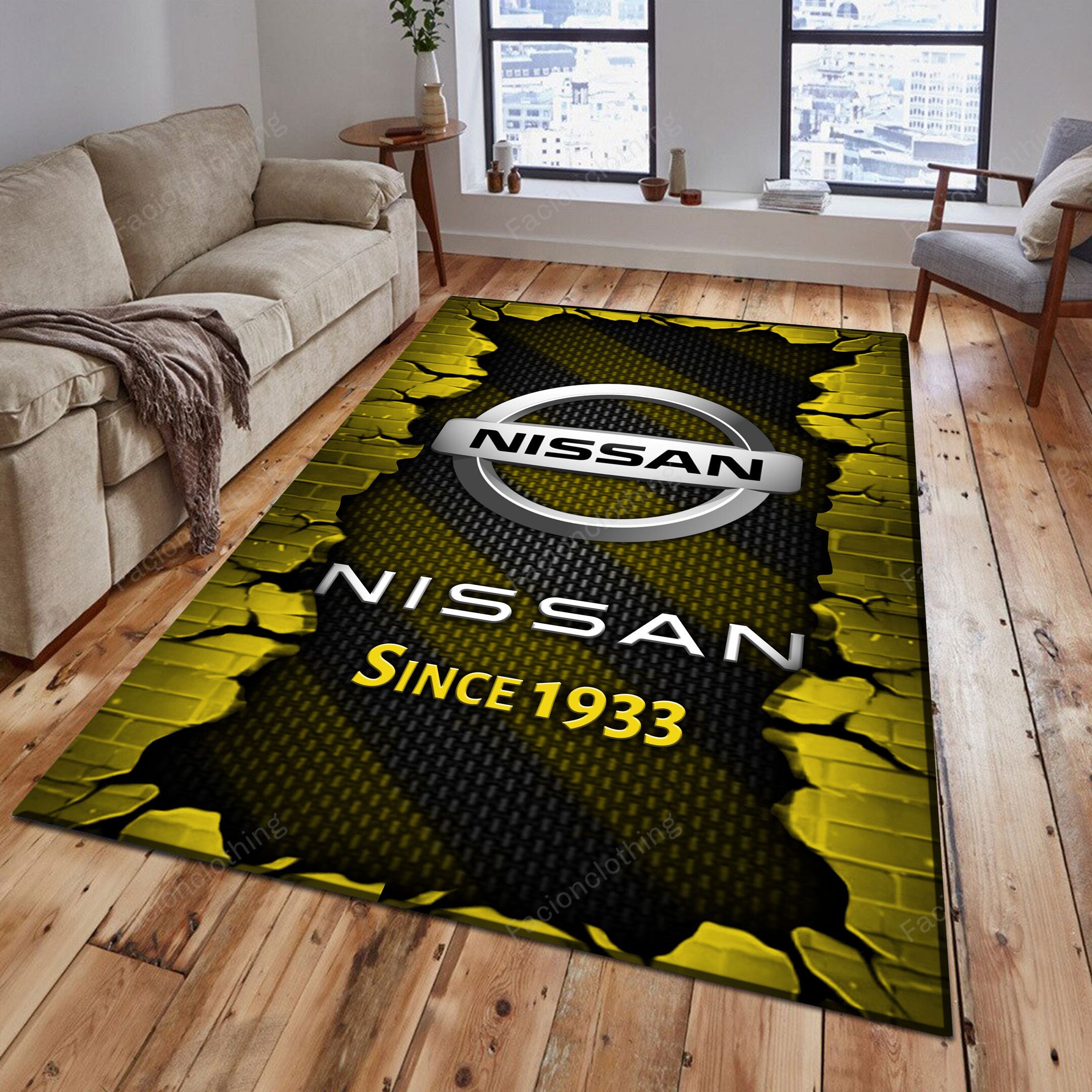 Sportswearmerch Nissan Car Personalized Rug For Fan