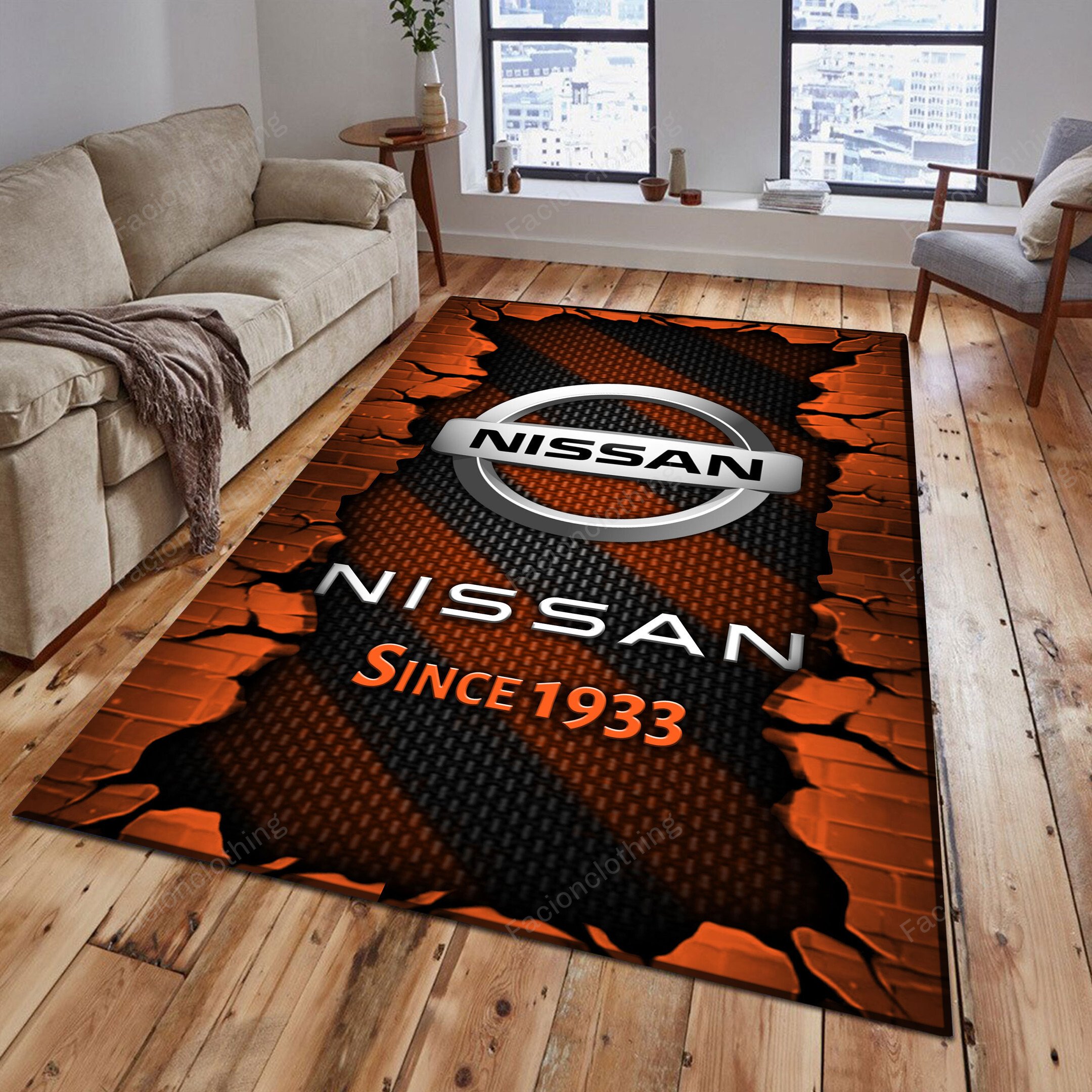 Sportswearmerch Nissan Car Personalized Rug For Fan