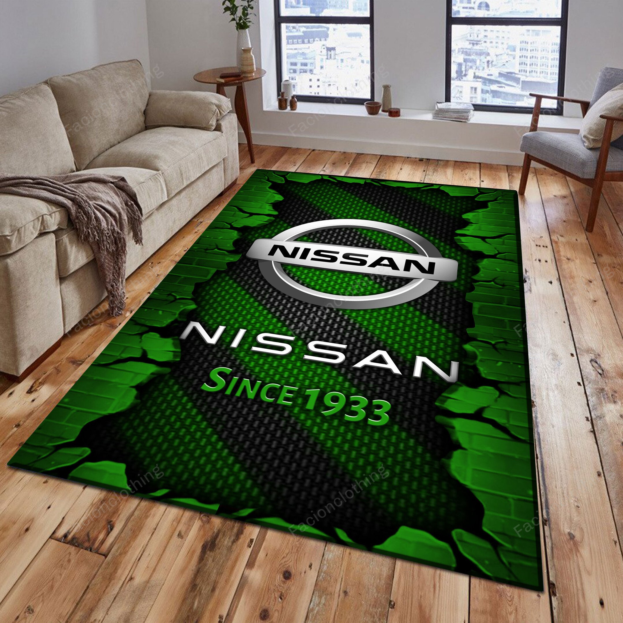 Sportswearmerch Nissan Car Personalized Rug For Fan