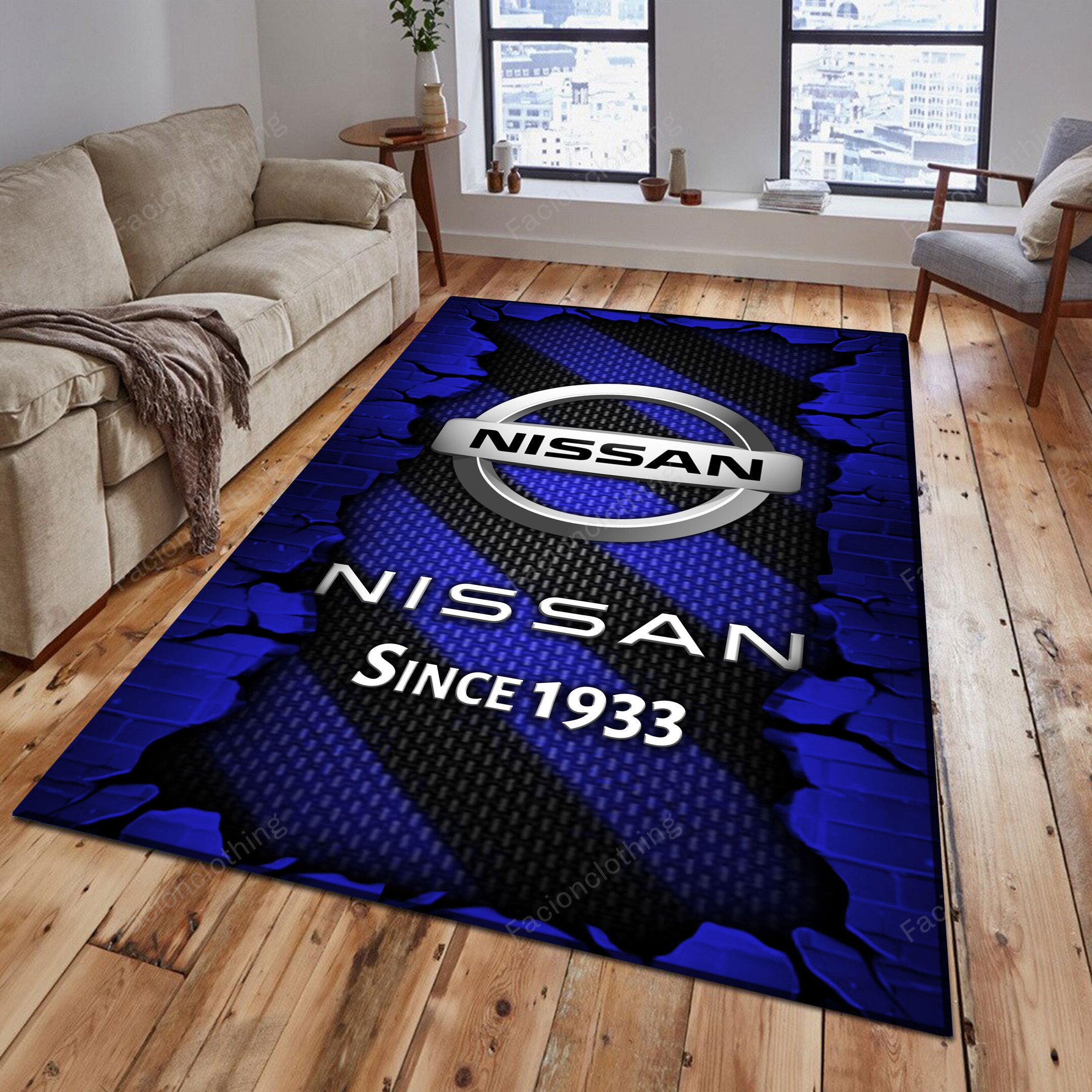 Sportswearmerch Nissan Car Personalized Rug For Fan