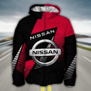 Sportswearmerch Nissan Car Puffer Jacket For Fan