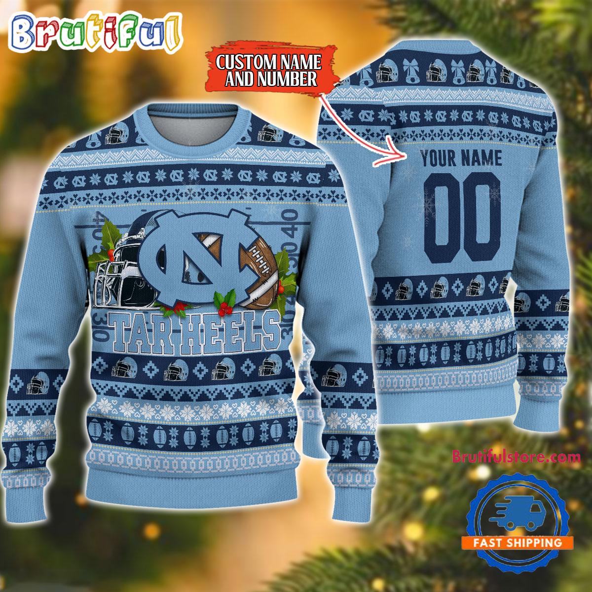 Sportswearmerch North Carolina Tar Heels NCAA Christmas Sweater For Fan