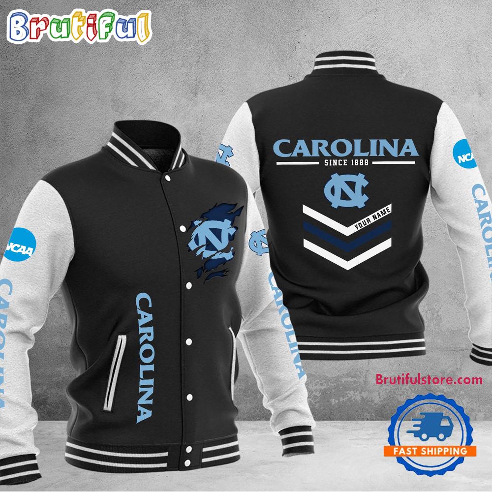 Sportswearmerch North Carolina Tar Heels NCAA Personalized Personalized Baseball Jacket For Fan