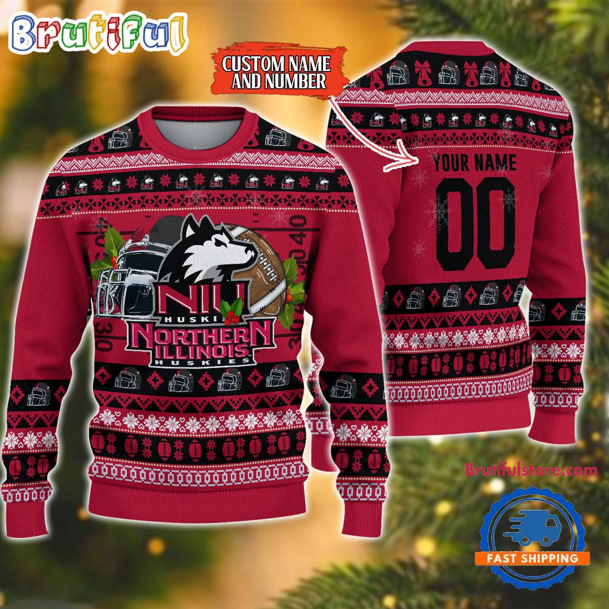 Sportswearmerch Northern Illinois Huskies NCAA Christmas Sweater For Fan
