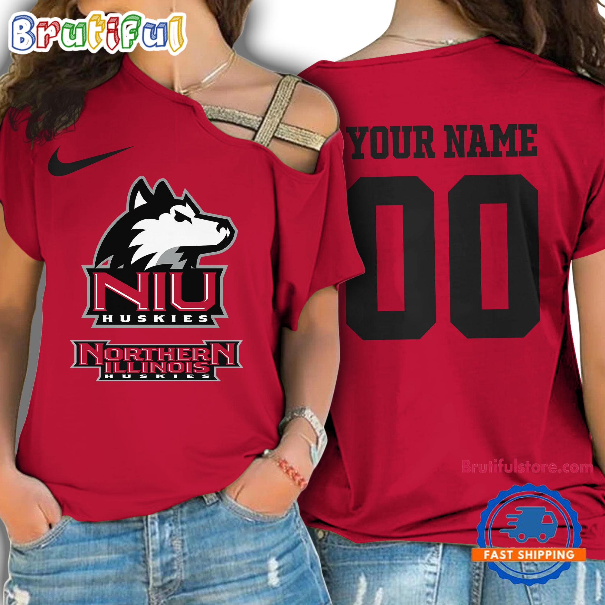 Sportswearmerch Northern Illinois Huskies NCAA Strapless Sleeve Short For Fan