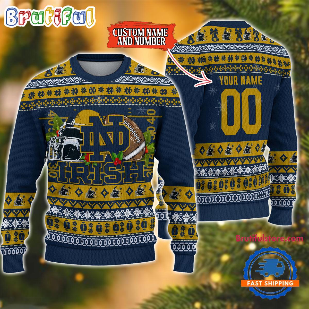 Sportswearmerch Notre Dame Fighting Irish NCAA Christmas Sweater For Fan