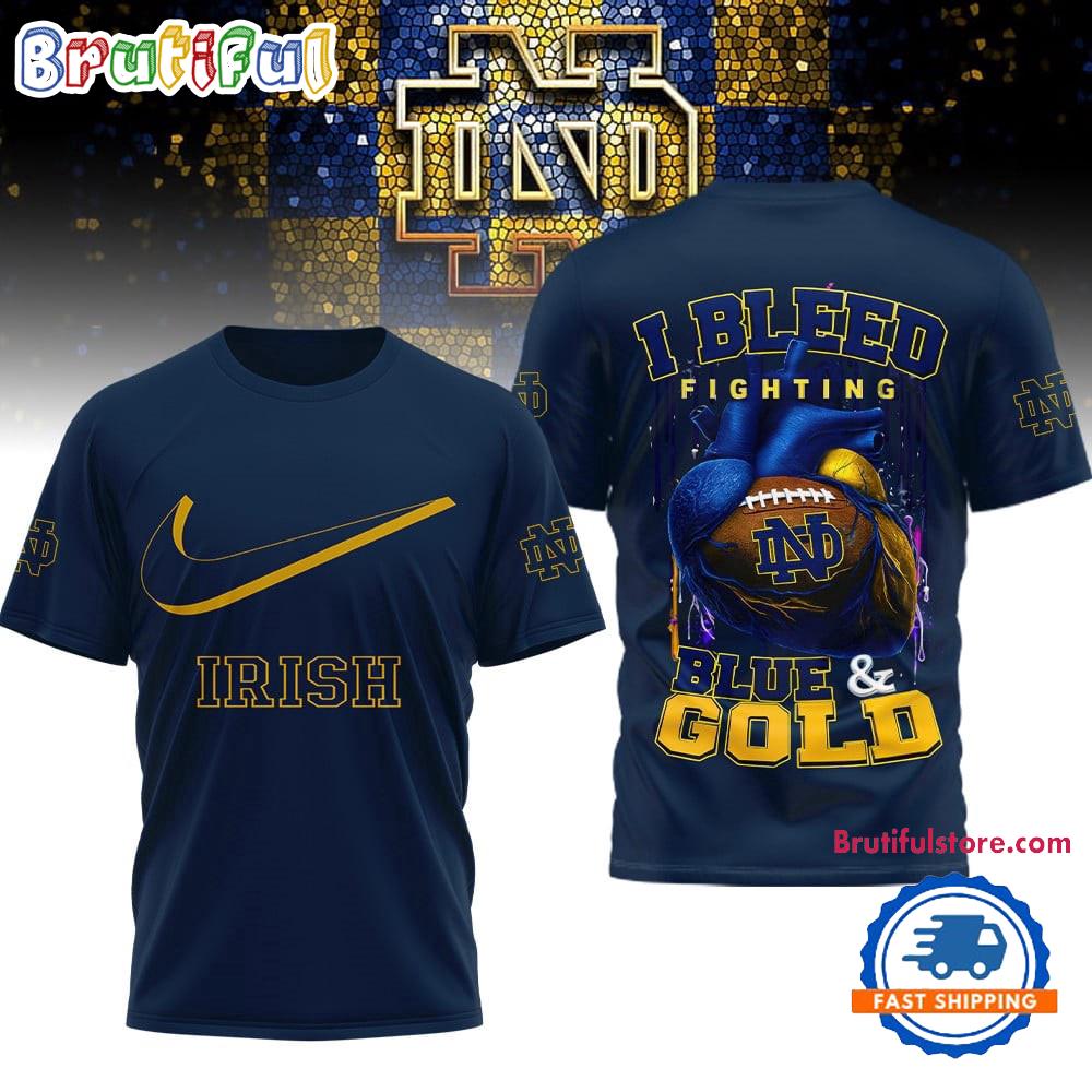 Sportswearmerch Notre Dame Fighting Irish NCAA I Bleed T-shirt For Fan