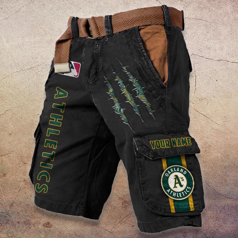 Sportswearmerch Oakland Athletics MLB Denim Short For Fan
