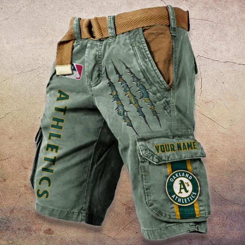 Sportswearmerch Oakland Athletics MLB Denim Short For Fan
