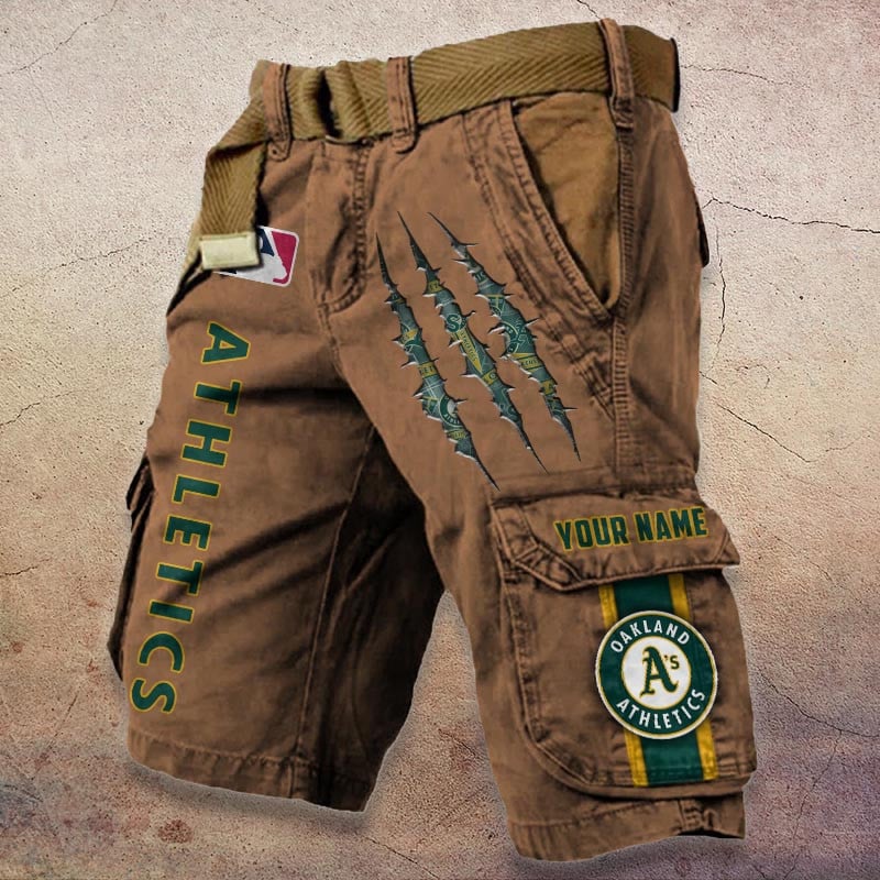 Sportswearmerch Oakland Athletics MLB Denim Short For Fan