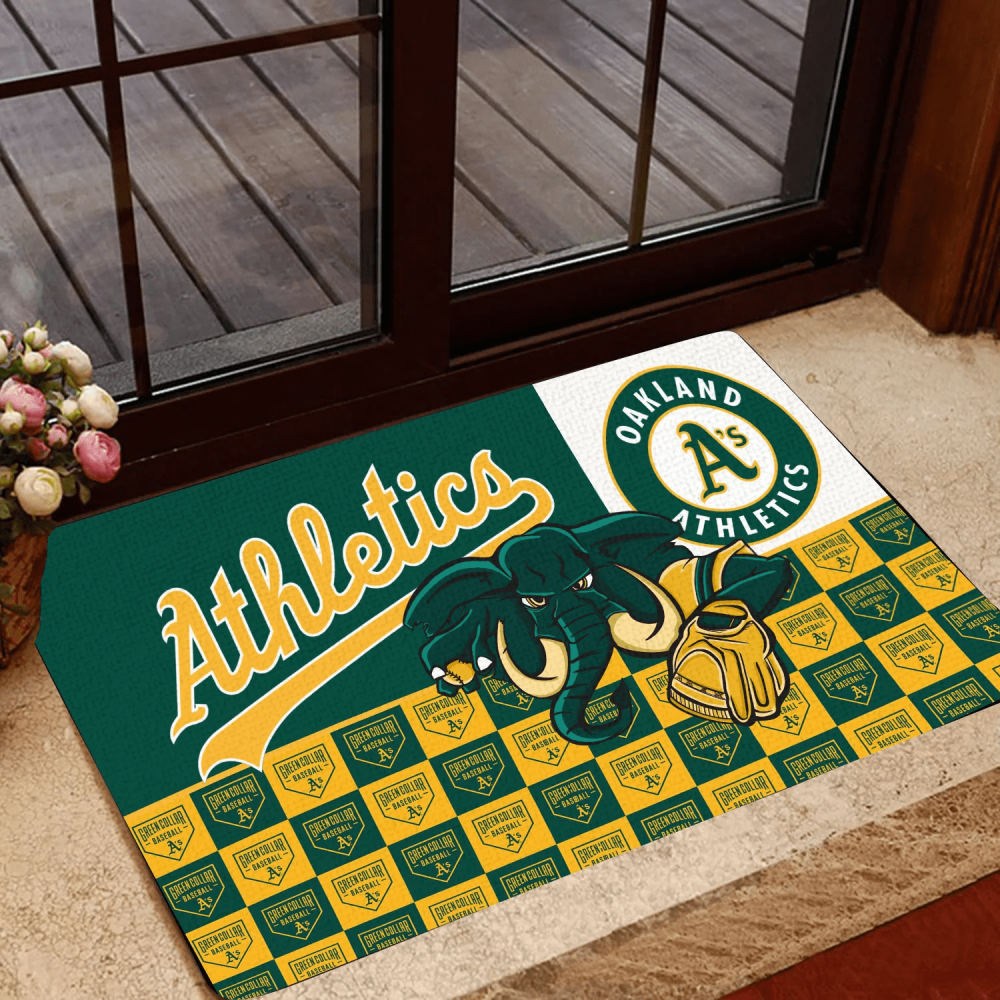 Sportswearmerch Oakland Athletics MLB Doormat For Fan
