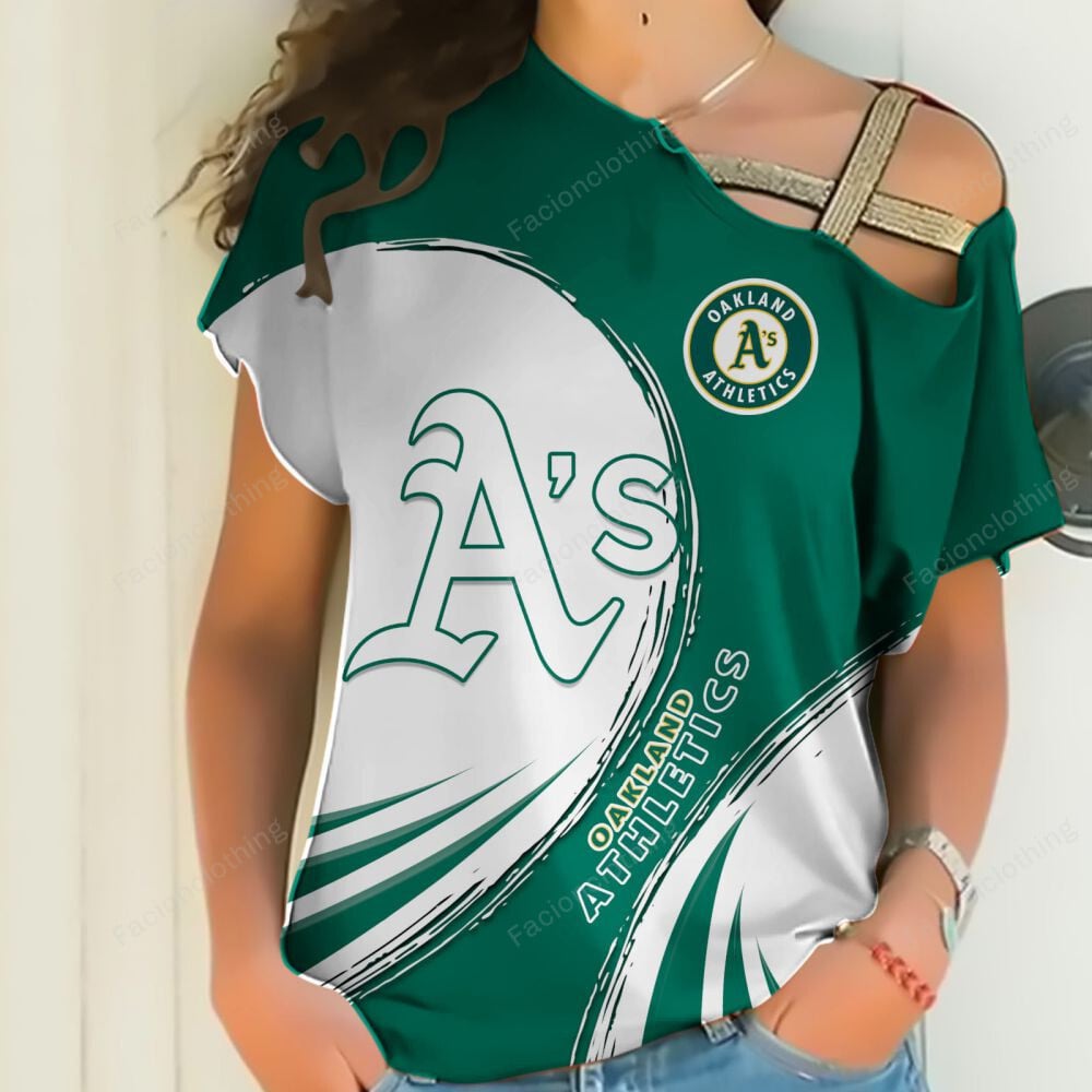 Sportswearmerch Oakland Athletics MLB Personalized Strapless Short Sleeve For Fan