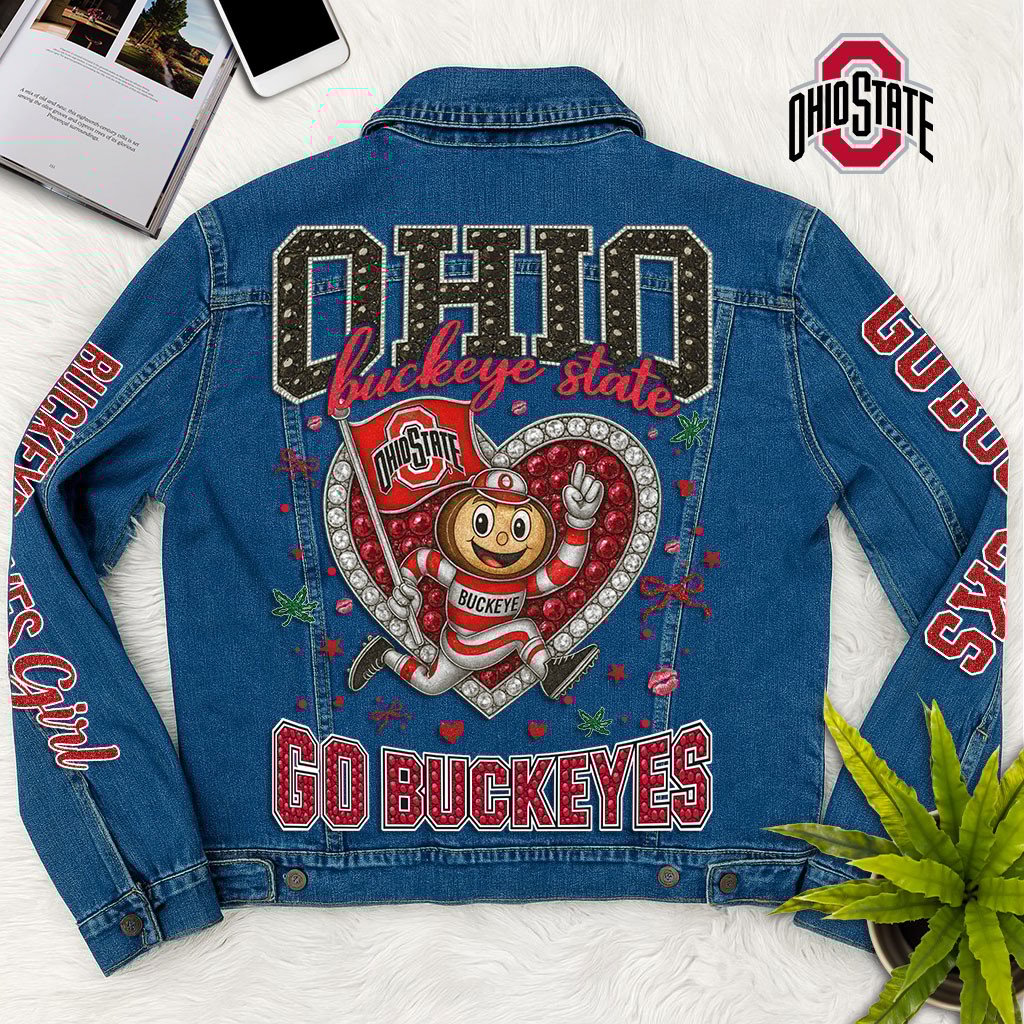 Sportswearmerch Ohio State Buckeyes Denim Jacket Gift For Fans