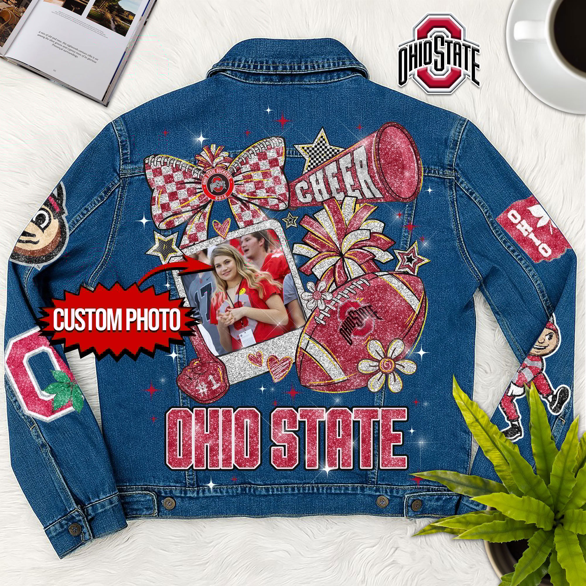 Sportswearmerch Ohio State Buckeyes Denim Jacket Gift For Fans