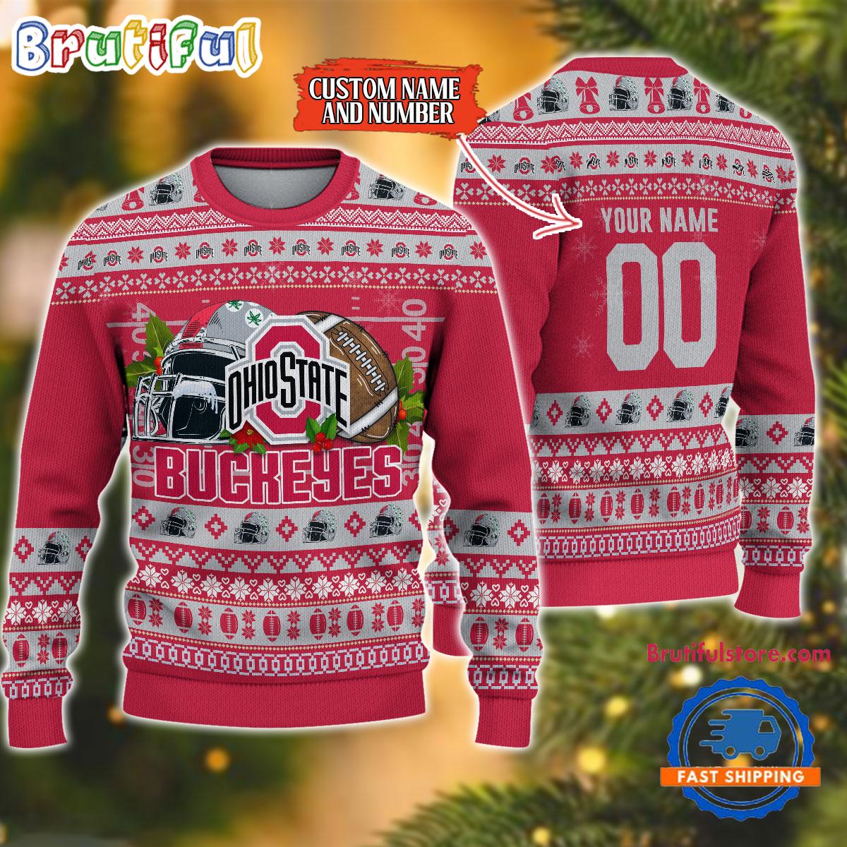 Sportswearmerch Ohio State Buckeyes NCAA Christmas Sweater For Fan