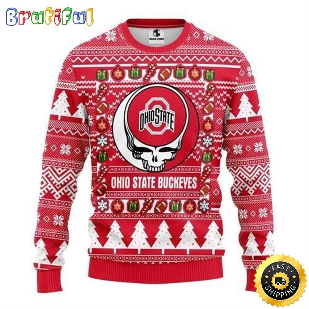 Sportswearmerch Ohio State Buckeyes NCAA Personalized Christmas Sweater For Fan