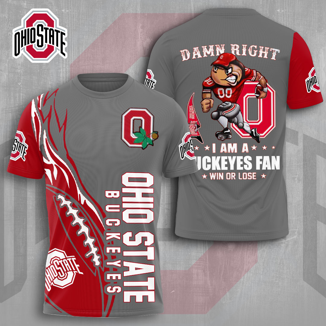 Sportswearmerch Ohio State Buckeyes NCAA Personalized T-shirt For Fan