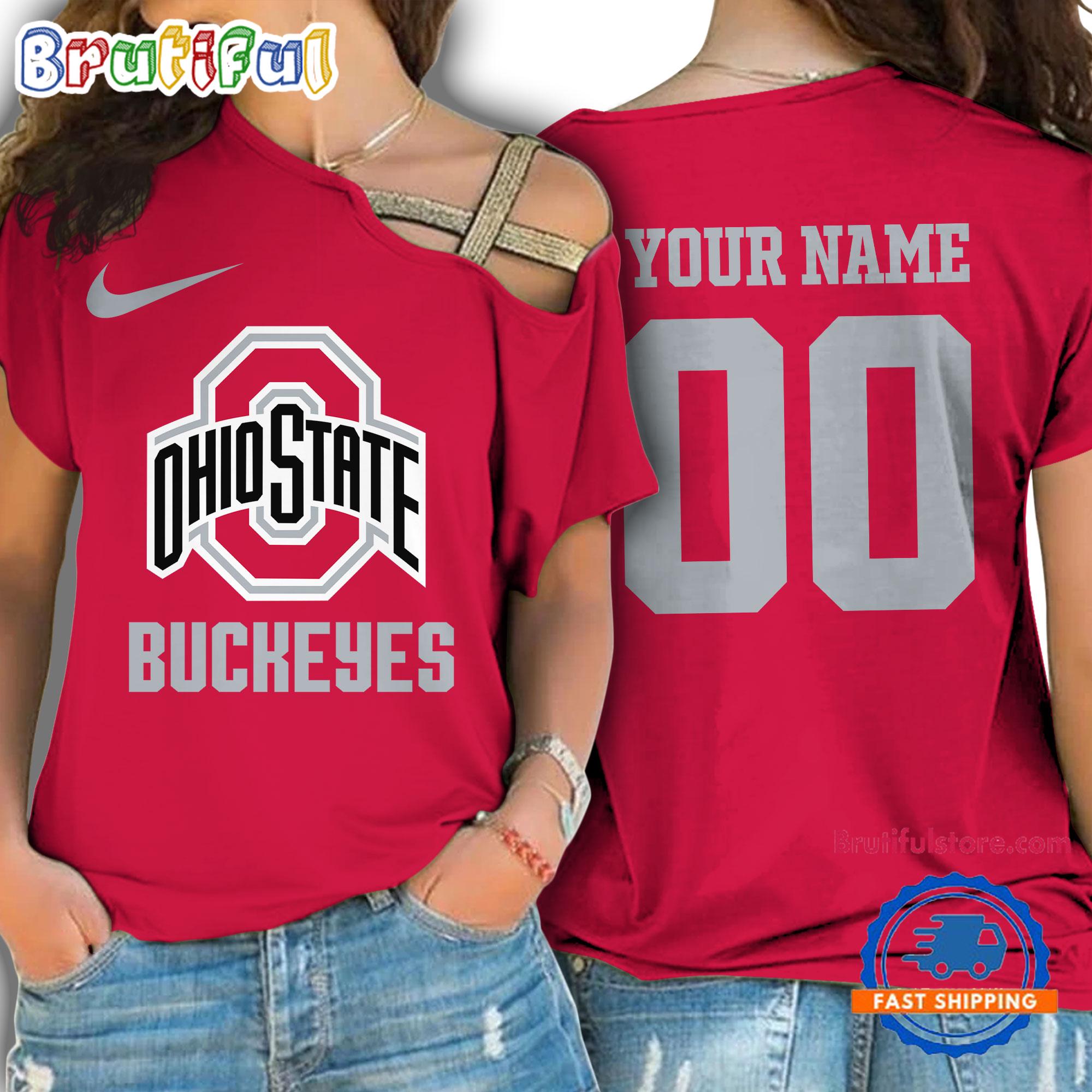 Sportswearmerch Ohio State Buckeyes NCAA Strapless Sleeve Short For Fan