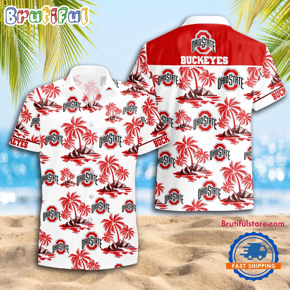 Sportswearmerch Ohio State Buckeyes NCAA Summer Personalized Hawaiian Shirt For Fan