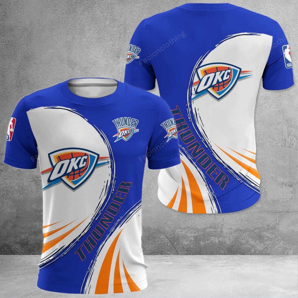 Sportswearmerch Oklahoma City Thunder NBA Personalized T-Shirt For Fan