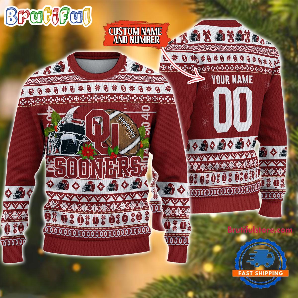 Sportswearmerch Oklahoma Sooners NCAA Christmas Sweater For Fan