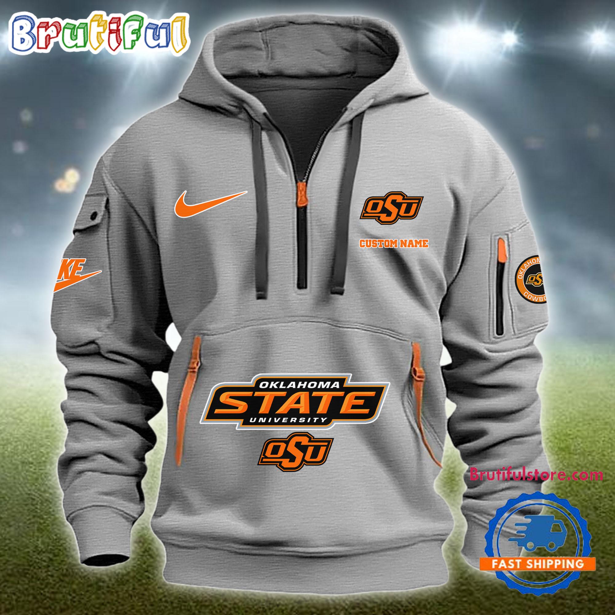 Sportswearmerch Oklahoma State Dallas Cowboys NFL Half Zip Hoodie For Fan