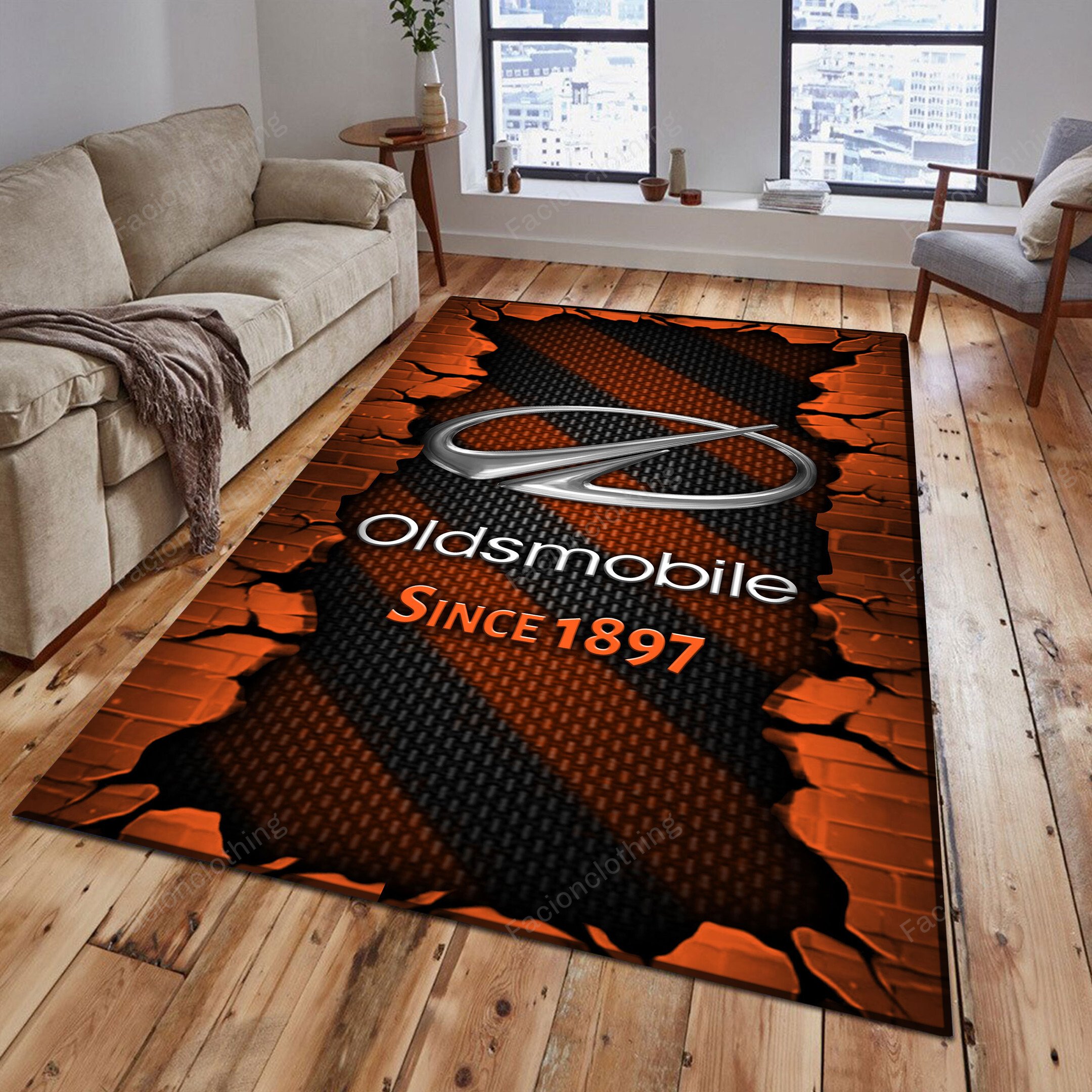 Sportswearmerch Oldsmobile Car Personalized Rug For Fan