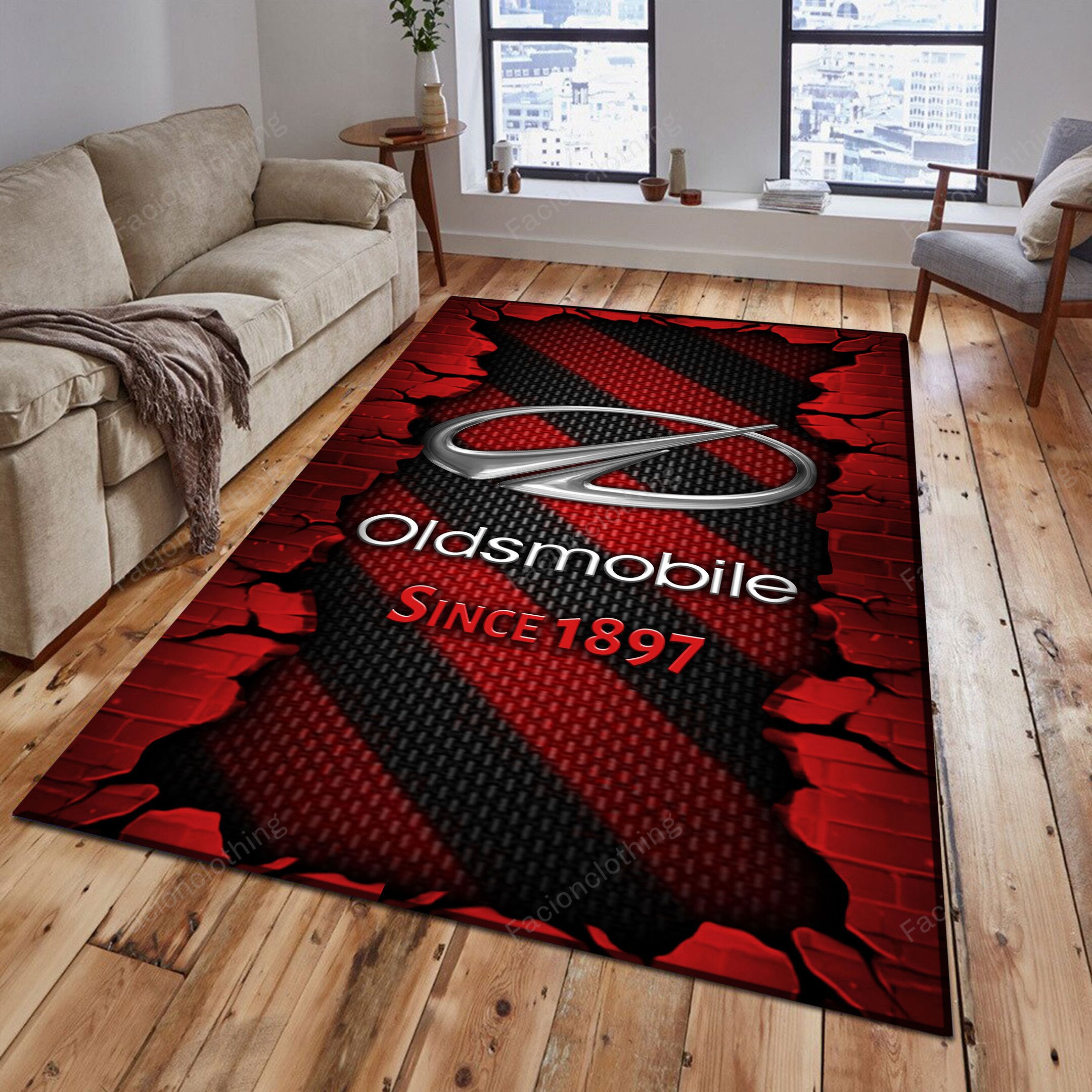 Sportswearmerch Oldsmobile Car Personalized Rug For Fan