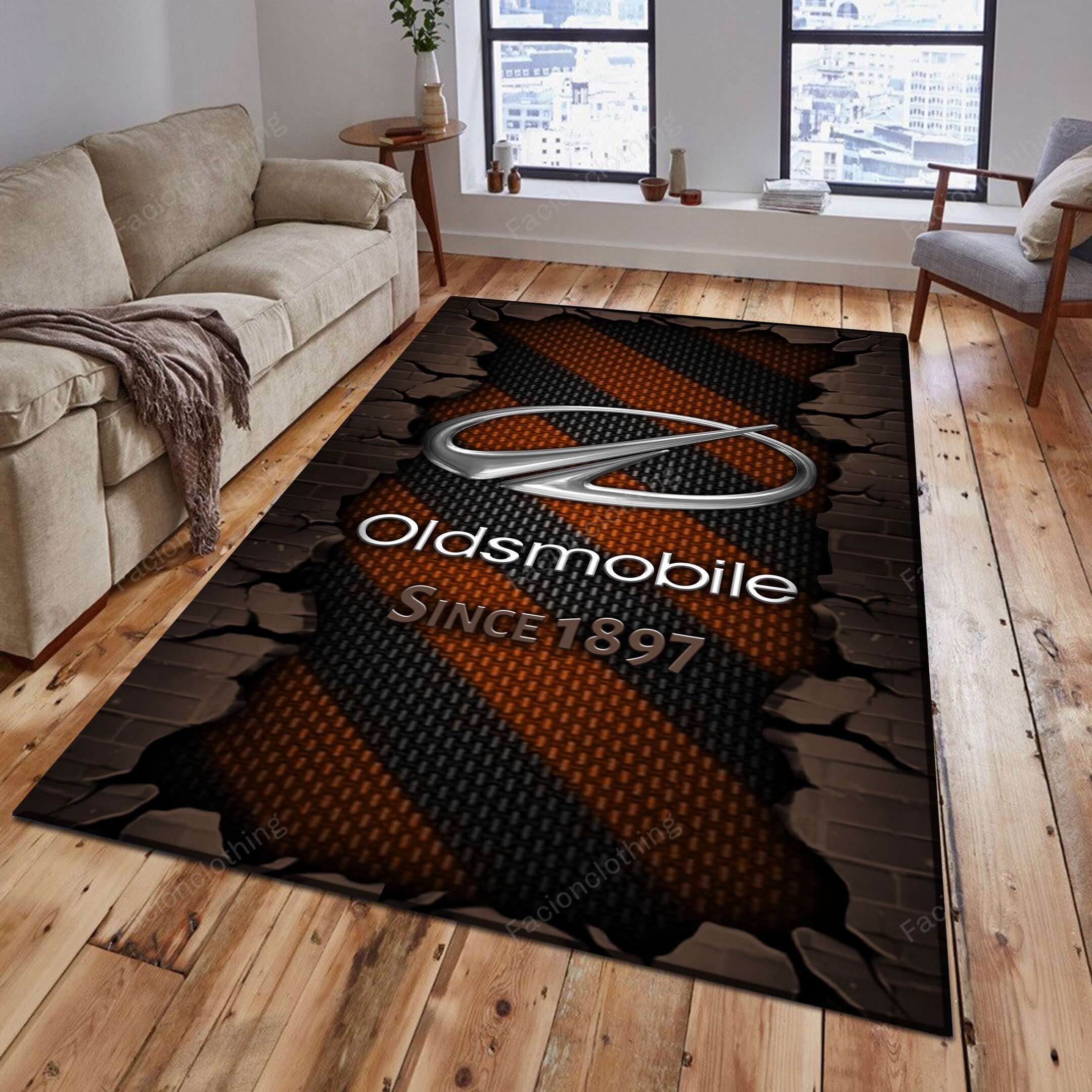 Sportswearmerch Oldsmobile Car Personalized Rug For Fan