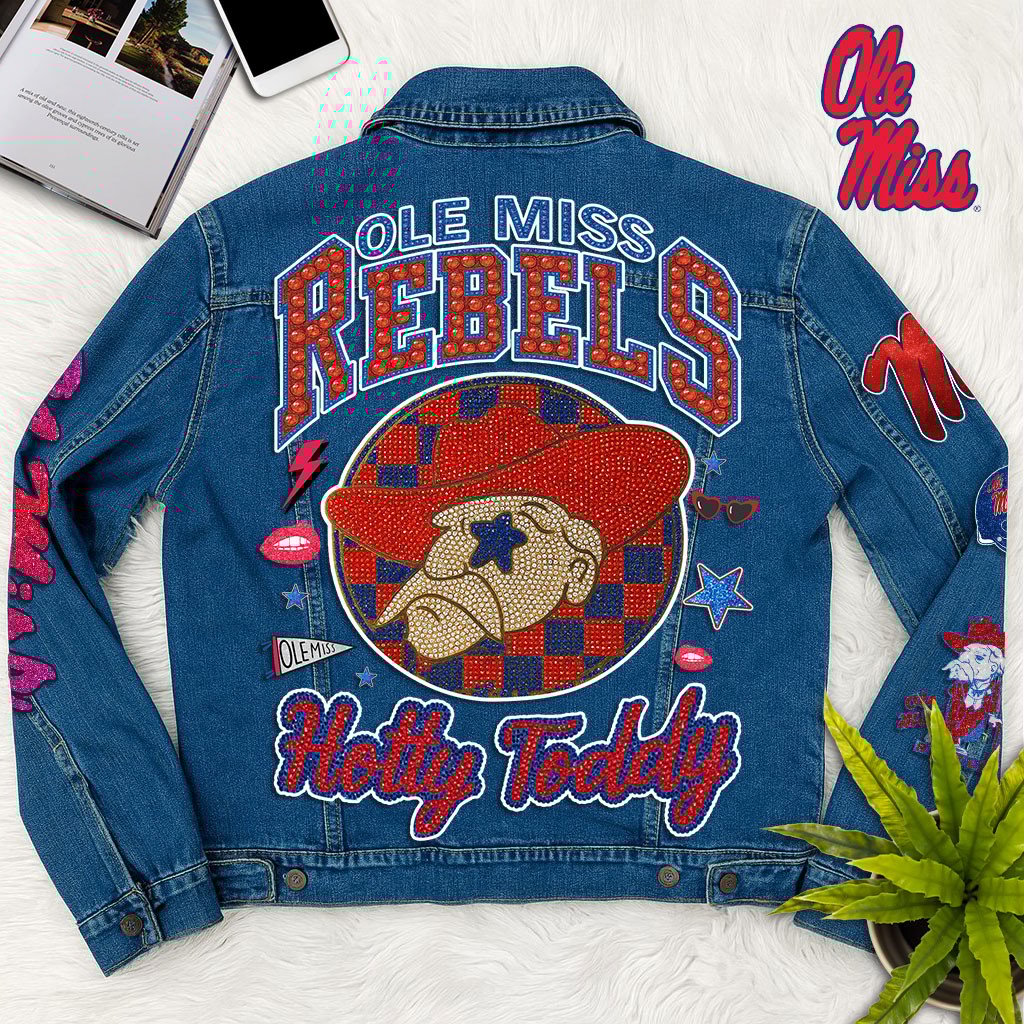 Sportswearmerch Ole Miss Rebels Denim Jacket Gift For Fans