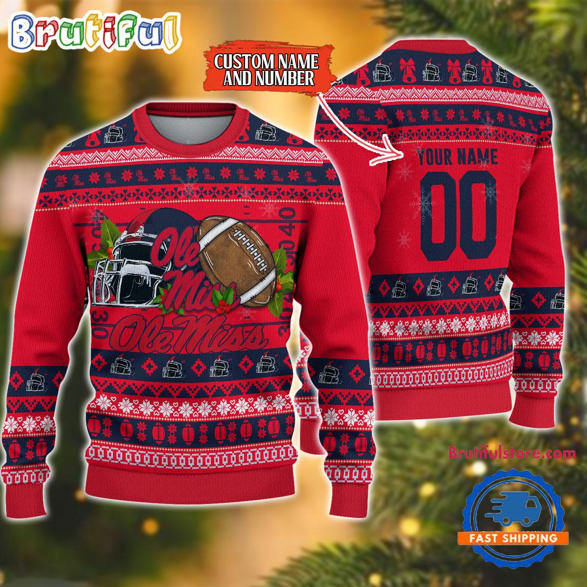 Sportswearmerch Ole Miss Rebels NCAA Christmas Sweater For Fan