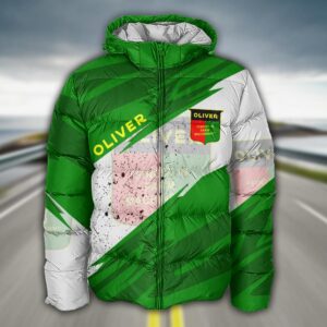 Sportswearmerch Oliver Tractor Puffer Jacket For Fan