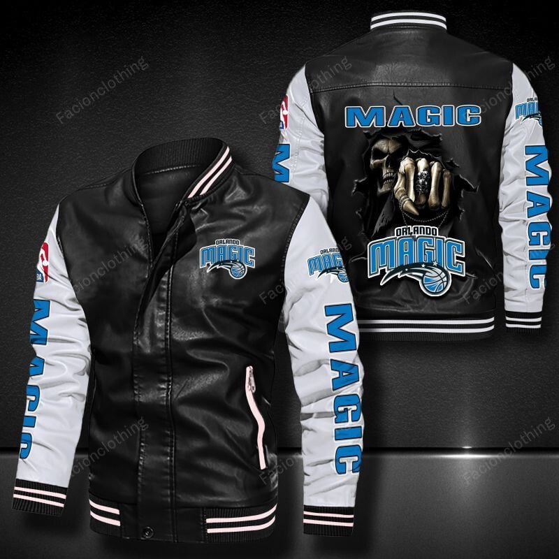 Sportswearmerch Orlando Magic NBA Personalized Leather Bomber For Fan