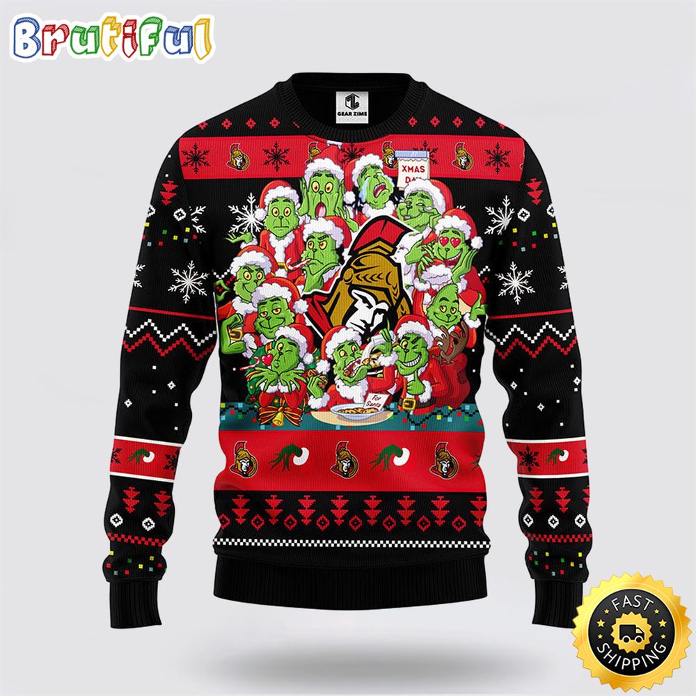 Sportswearmerch Ottawa Senators NHL Christmas Sweater For Fan