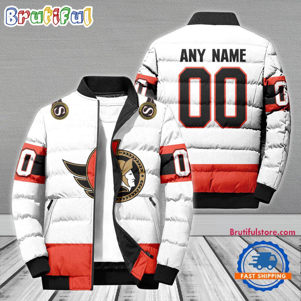 Sportswearmerch Ottawa Senators NHL Personalized Puffer Jacket For Fan