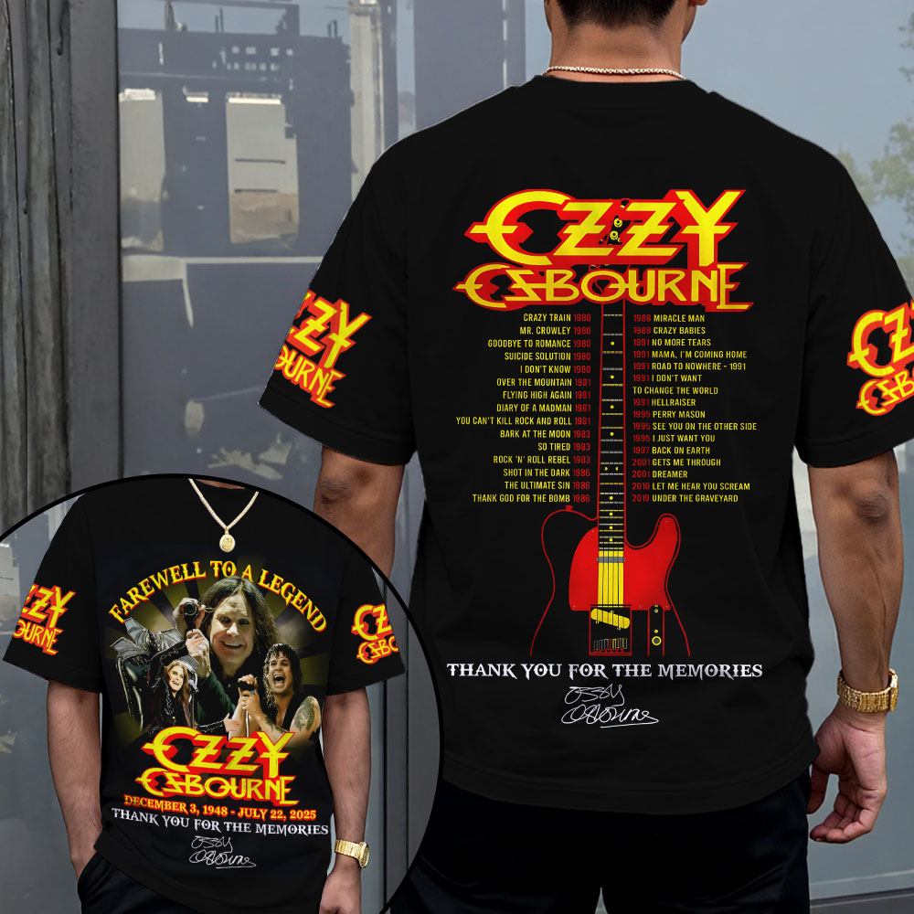 Sportswearmerch Ozzy Osbourne Music Personalized T-shirt For Fan