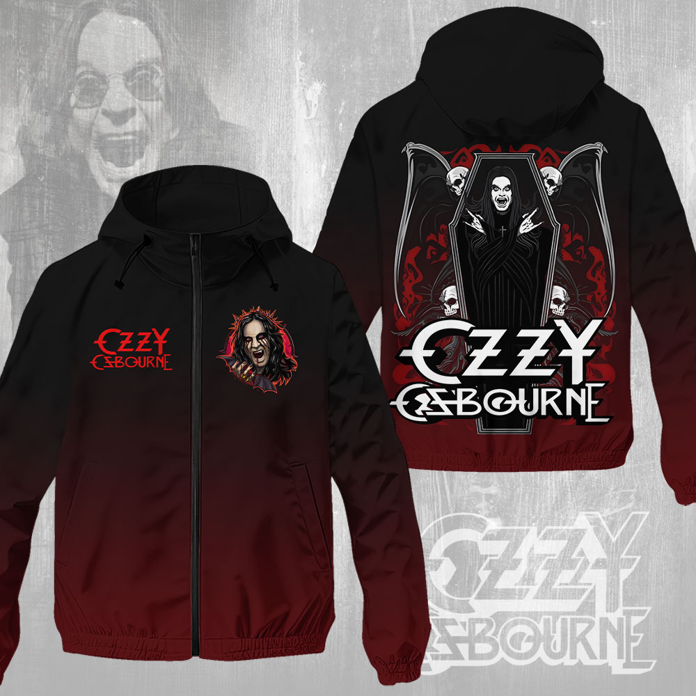 Sportswearmerch Ozzy Osbourne Music Windbreaker Jacket For Fan