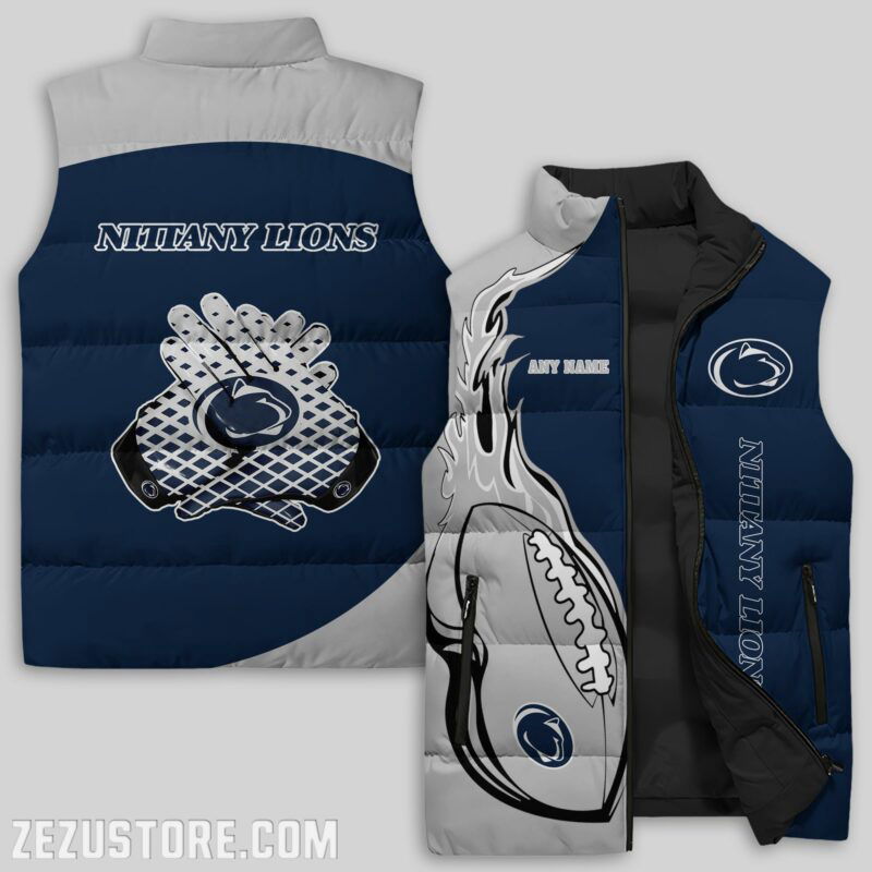 Sportswearmerch Penn State Nittany Lions NCAA Sleeveless Puffer Jacket For Fans