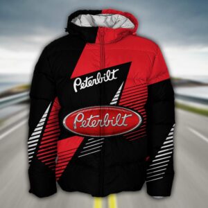 Sportswearmerch Peterbilt Truck Puffer Jacket For Fan