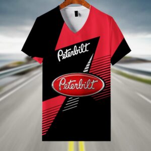 Sportswearmerch Peterbilt Truck V-neck Women T-shirt For Fan