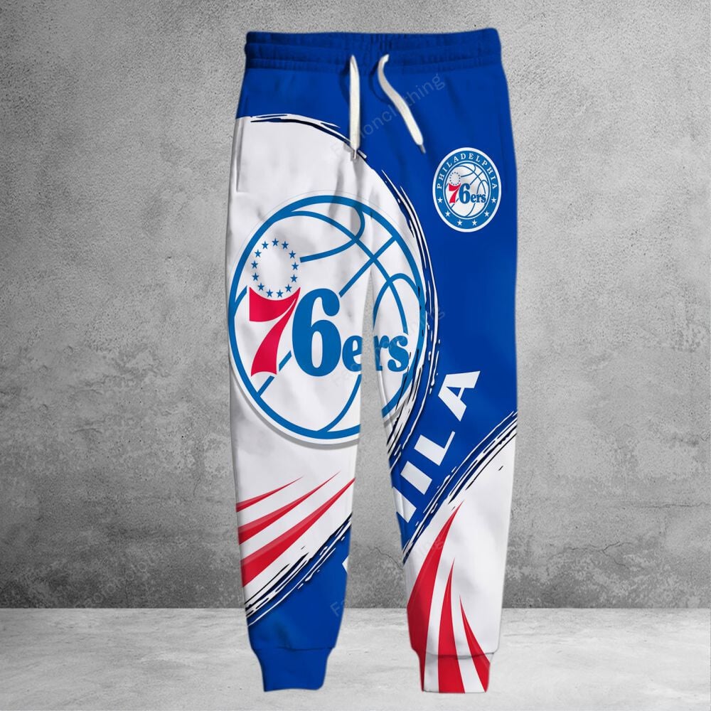 Sportswearmerch Philadelphia 76ers NBA Personalized Long Pant For Fan