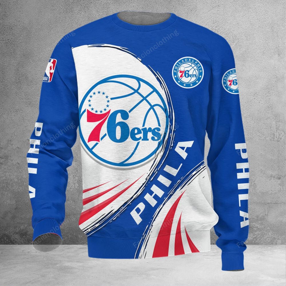 Sportswearmerch Philadelphia 76ers NBA Personalized Sweater For Fan