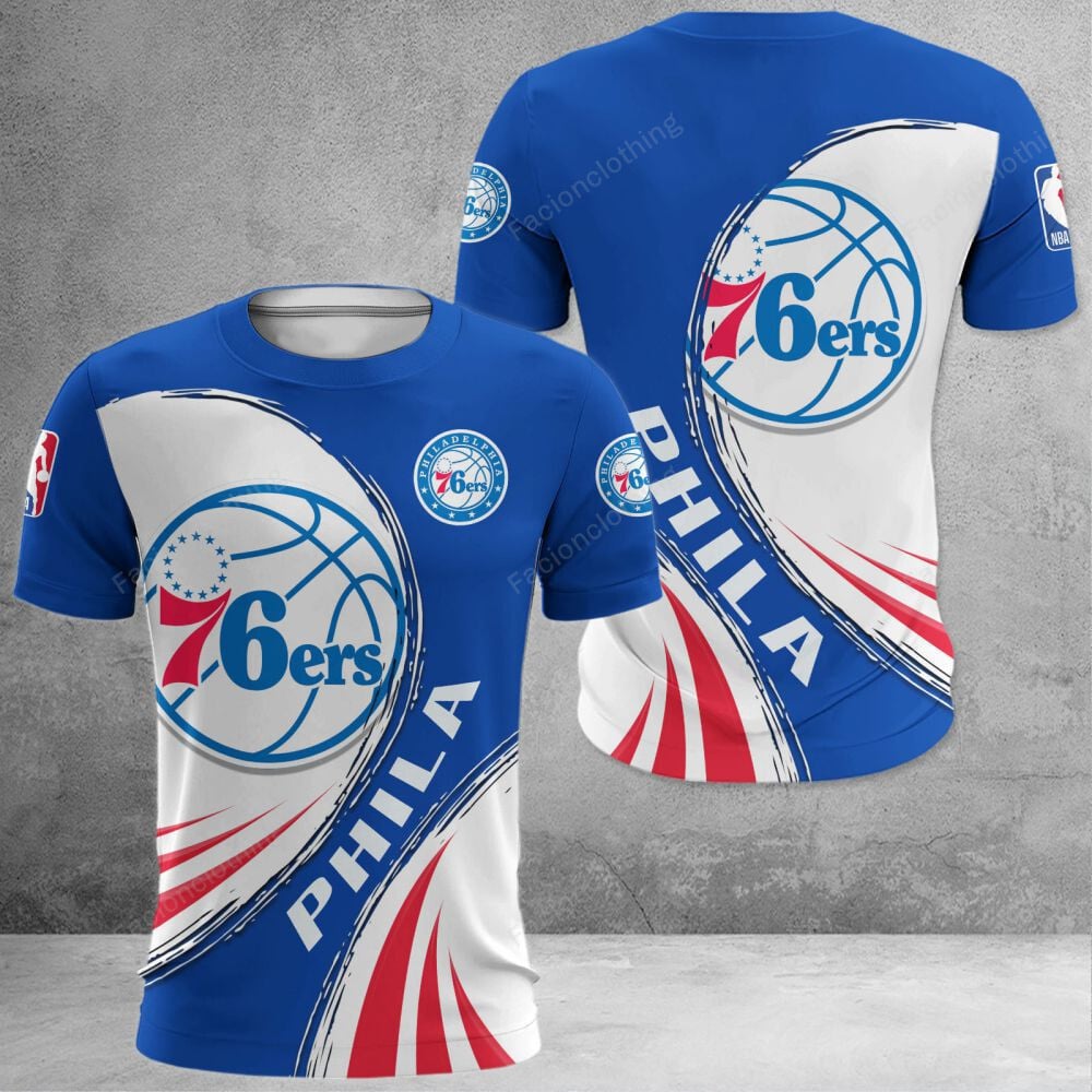 Sportswearmerch Philadelphia 76ers NBA Personalized T-shirt For Fan
