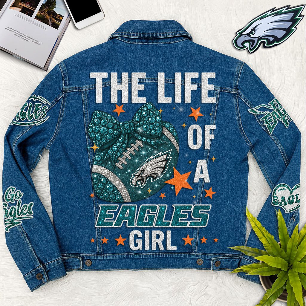 Sportswearmerch Philadelphia Eagles Denim Jacket Gift For Fans