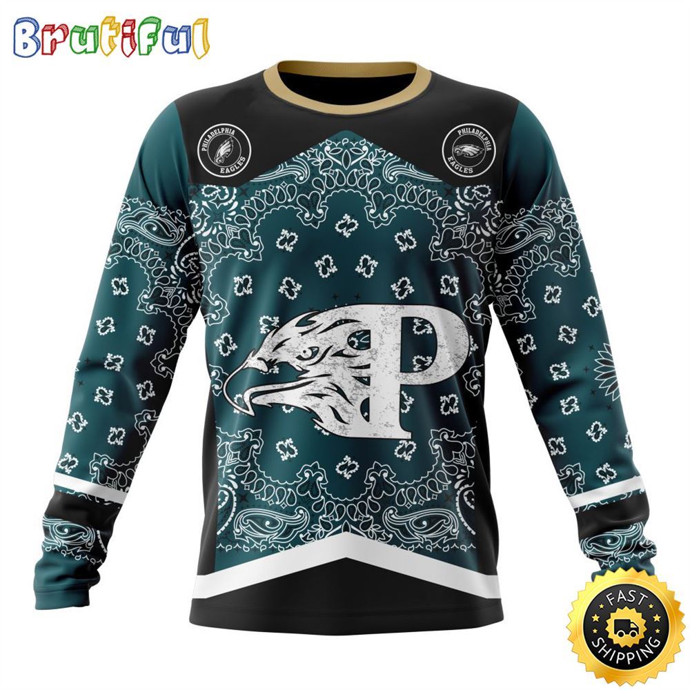 Sportswearmerch Philadelphia Eagles NFL Crewneck Classic Style Personalized Sweater For Fan