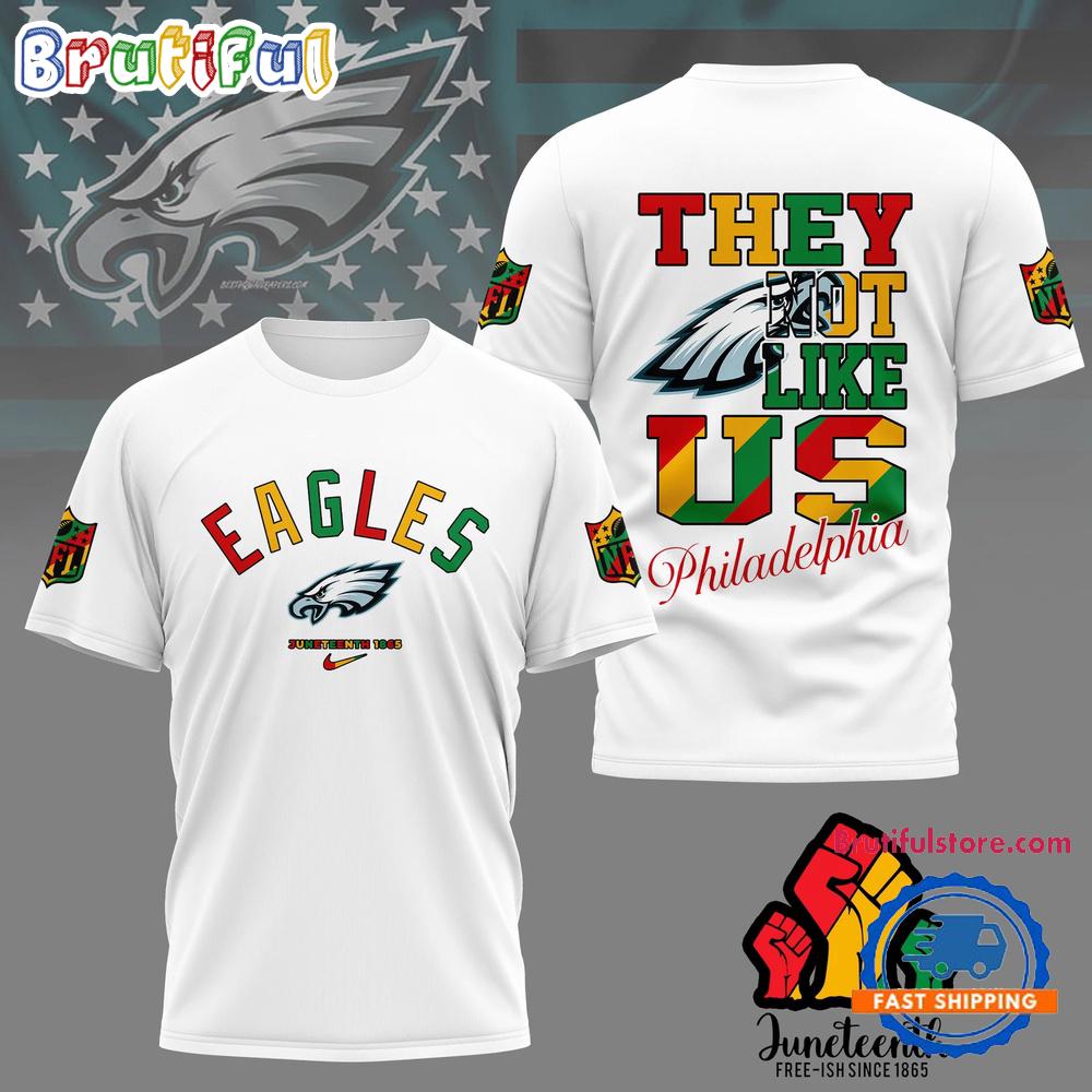 Sportswearmerch Philadelphia Eagles NFL Juneteenth Freedom Day T-Shirt For Fan
