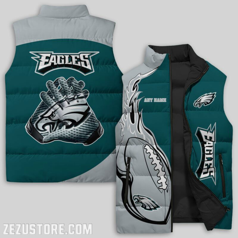 Sportswearmerch Philadelphia Eagles NFL NFL Sleeveless Puffer Jacket For Fans