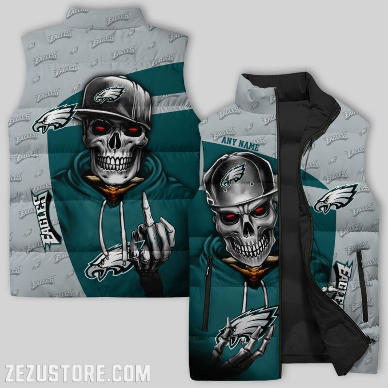 Sportswearmerch Philadelphia Eagles NFL NFL Sleeveless Puffer Jacket For Fans