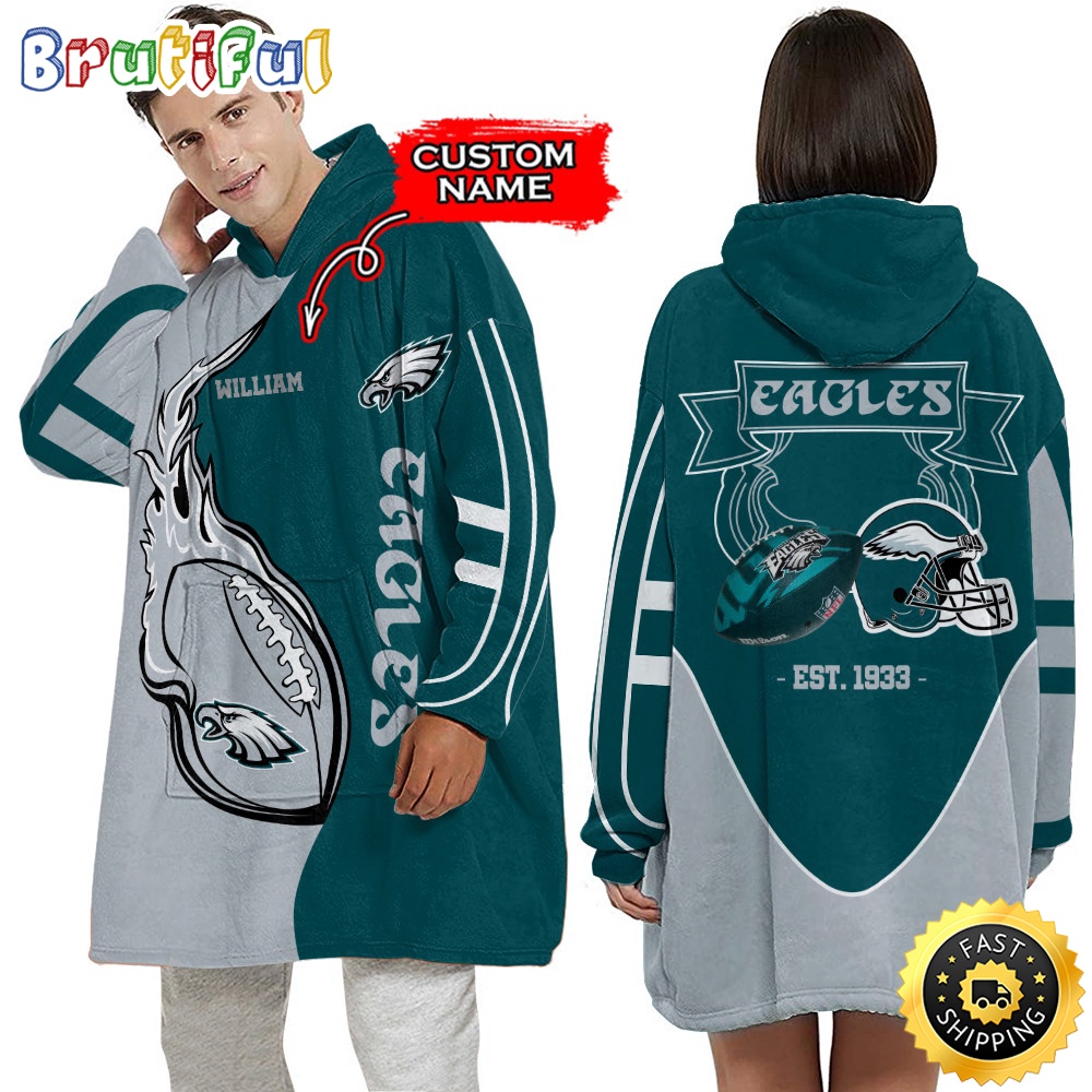 Sportswearmerch Philadelphia Eagles NFL Personalized Blaket Hoodie For Fan